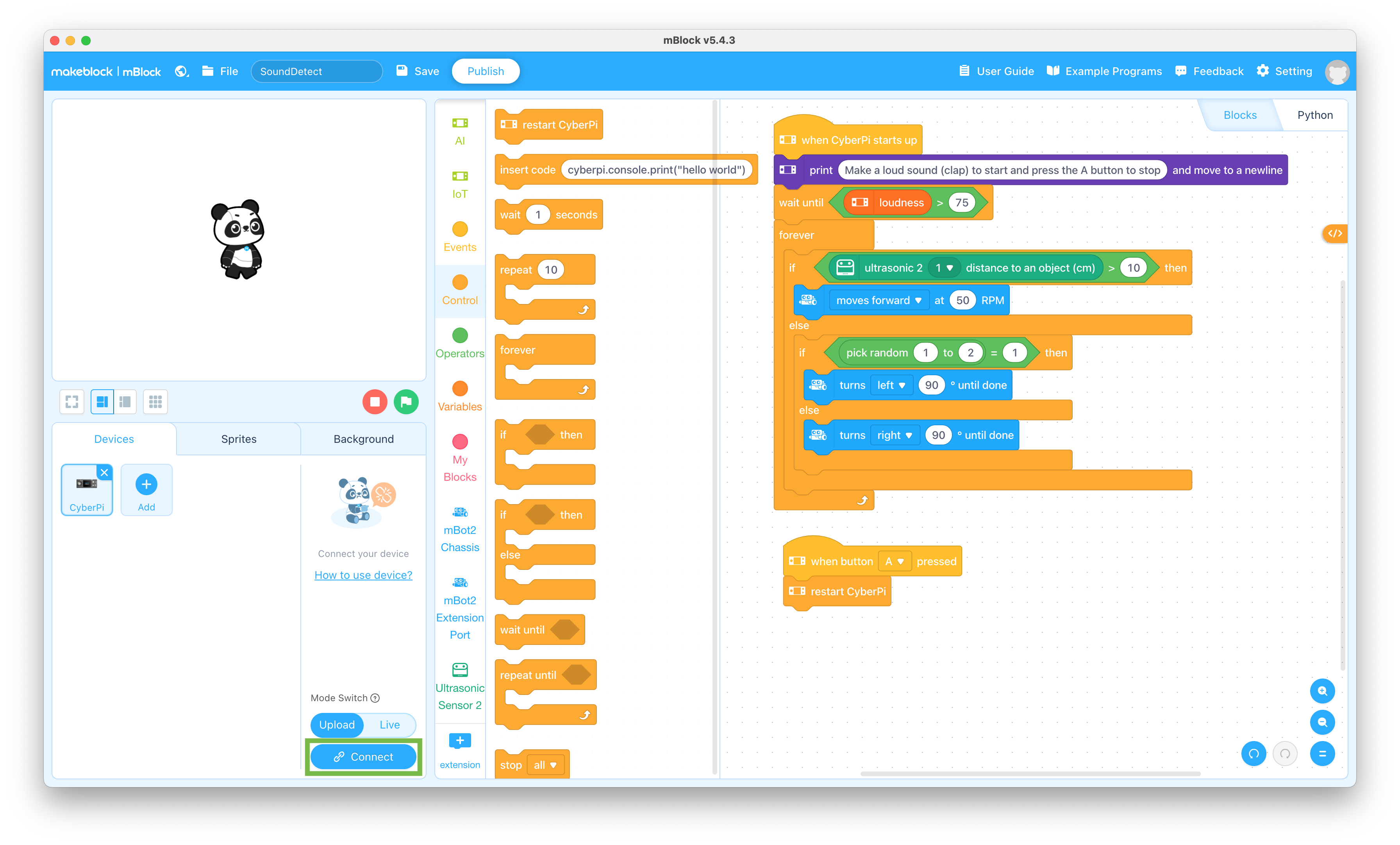 Connect to CyberPi