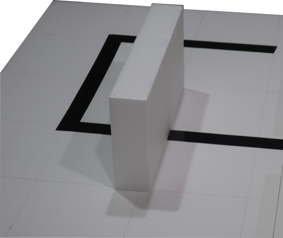 Place Styrofoam Block Obstacles