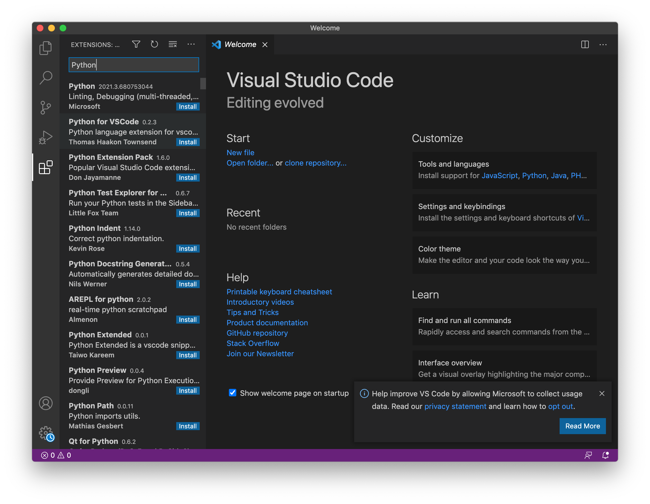 VSCode Extensions - Python