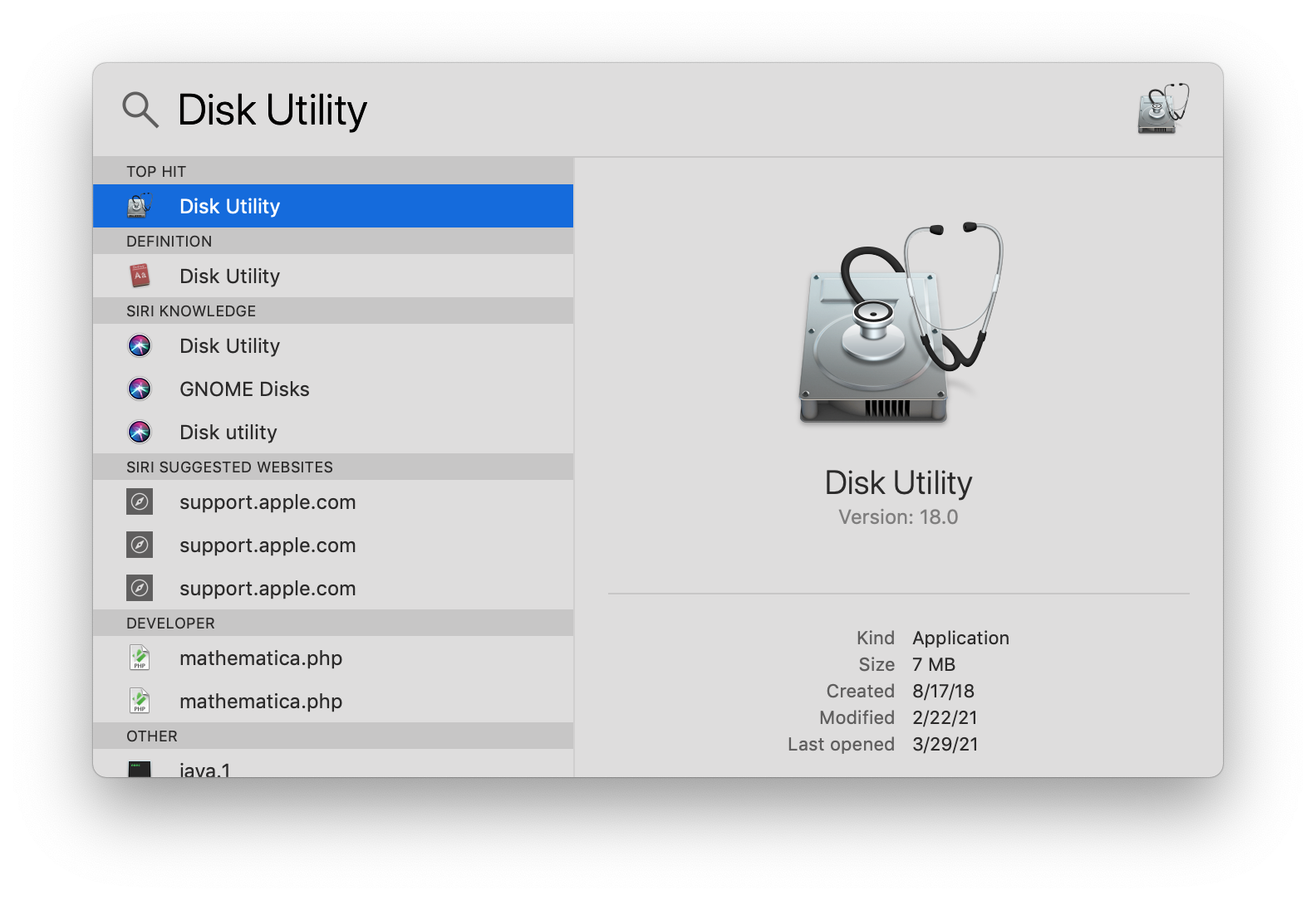 Find Disk Utility