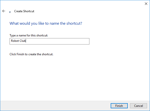 Shortcut - Name