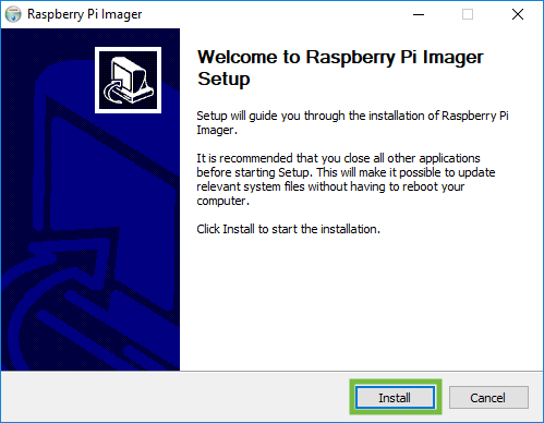 Raspberry Pi Imager Install