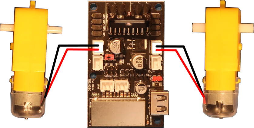 Model Pi motor wires