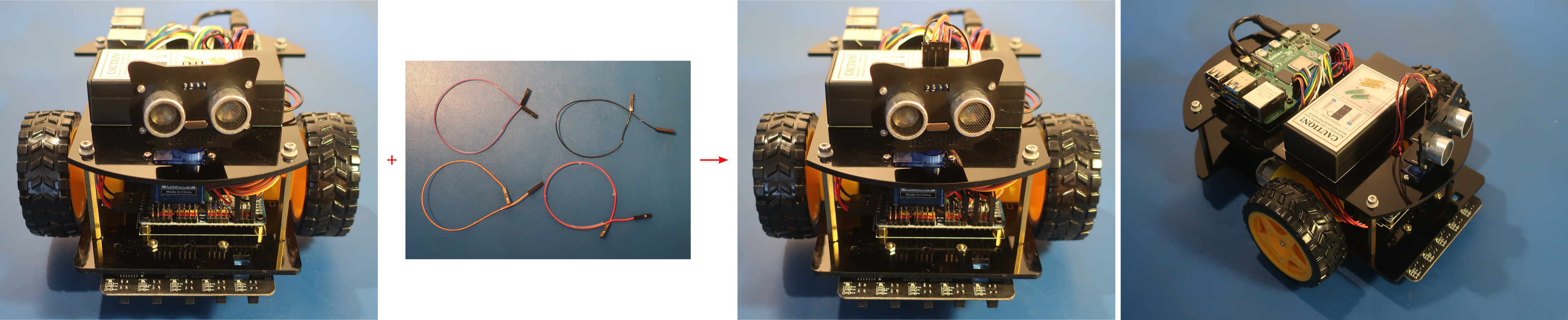 Install ultrasonic distance sensor wires