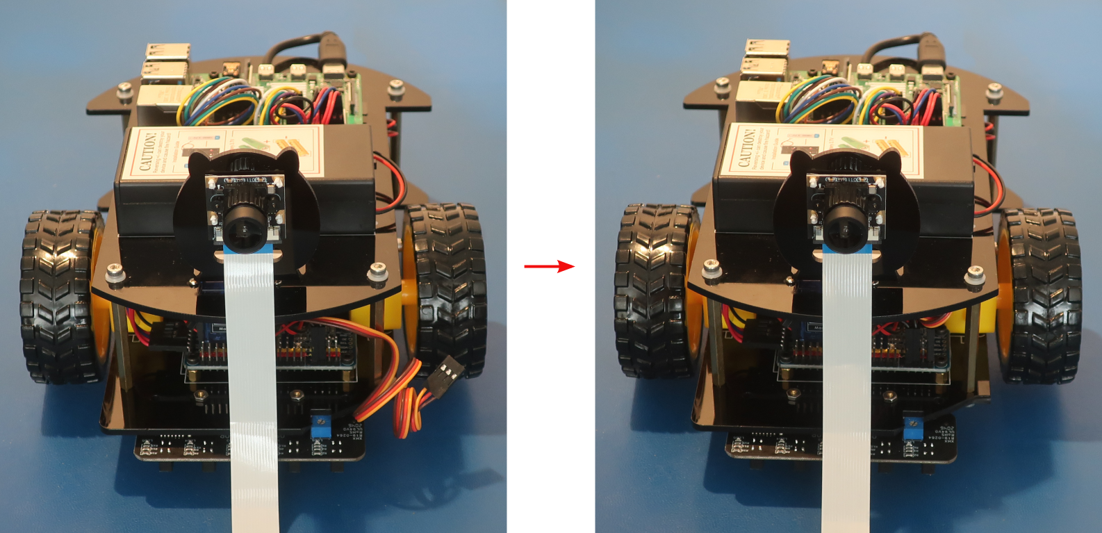 Install micro servo motor wires